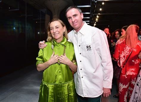 prada e raf simons|raf simons and miuccia prada.